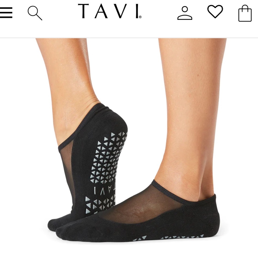 Tavi noir Pilates socks